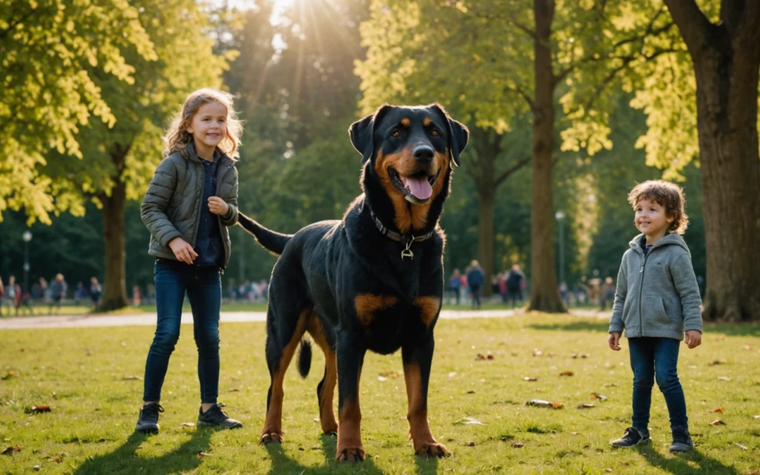 Le beauceron : le compagnon idéal pour vos enfants ? Découvrez pourquoi !