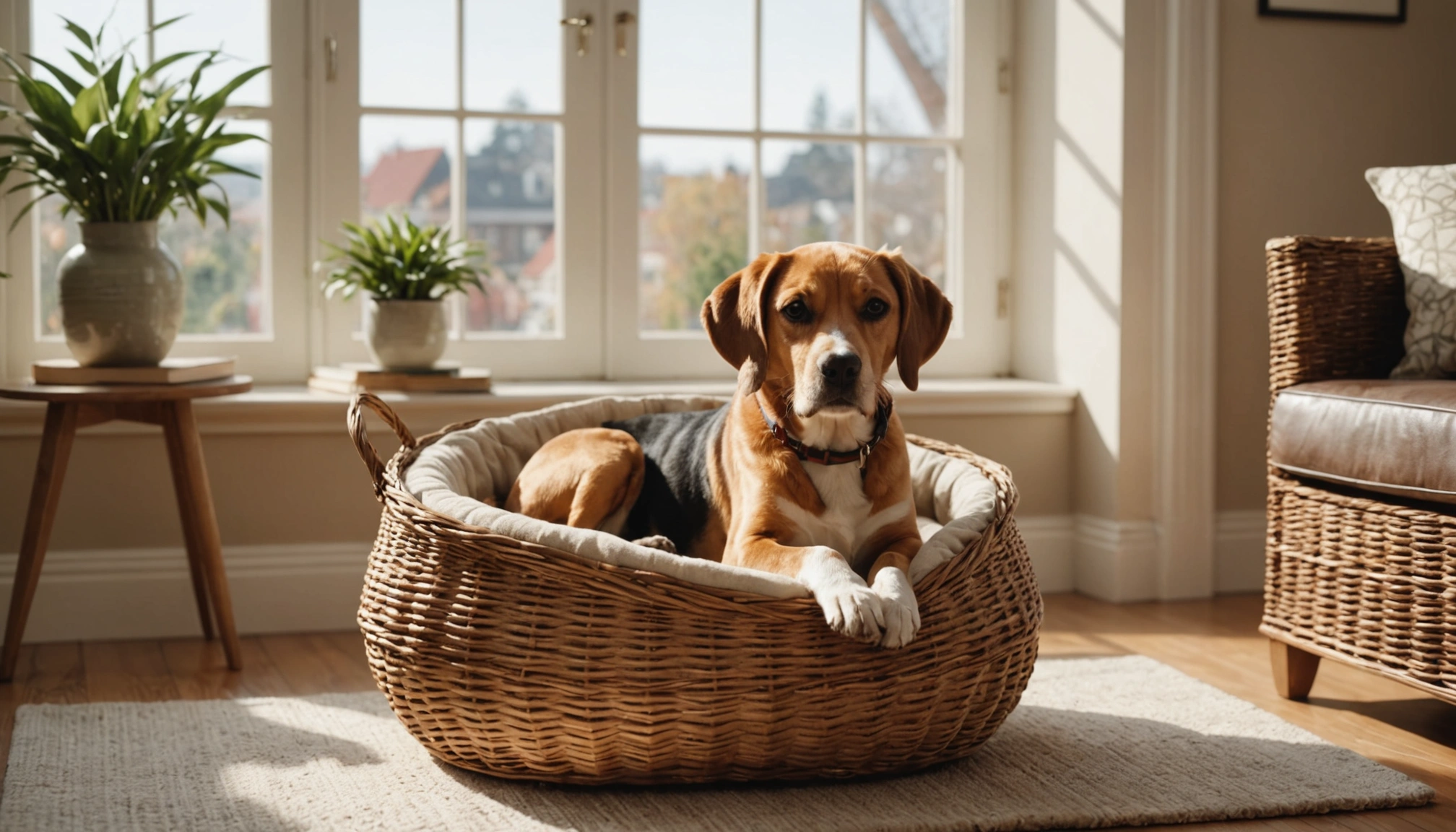Les paniers de chien en osier : confort et élégance pour votre compagnon