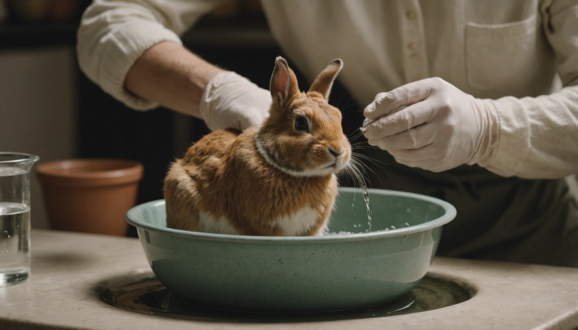 comment laver un lapin sale