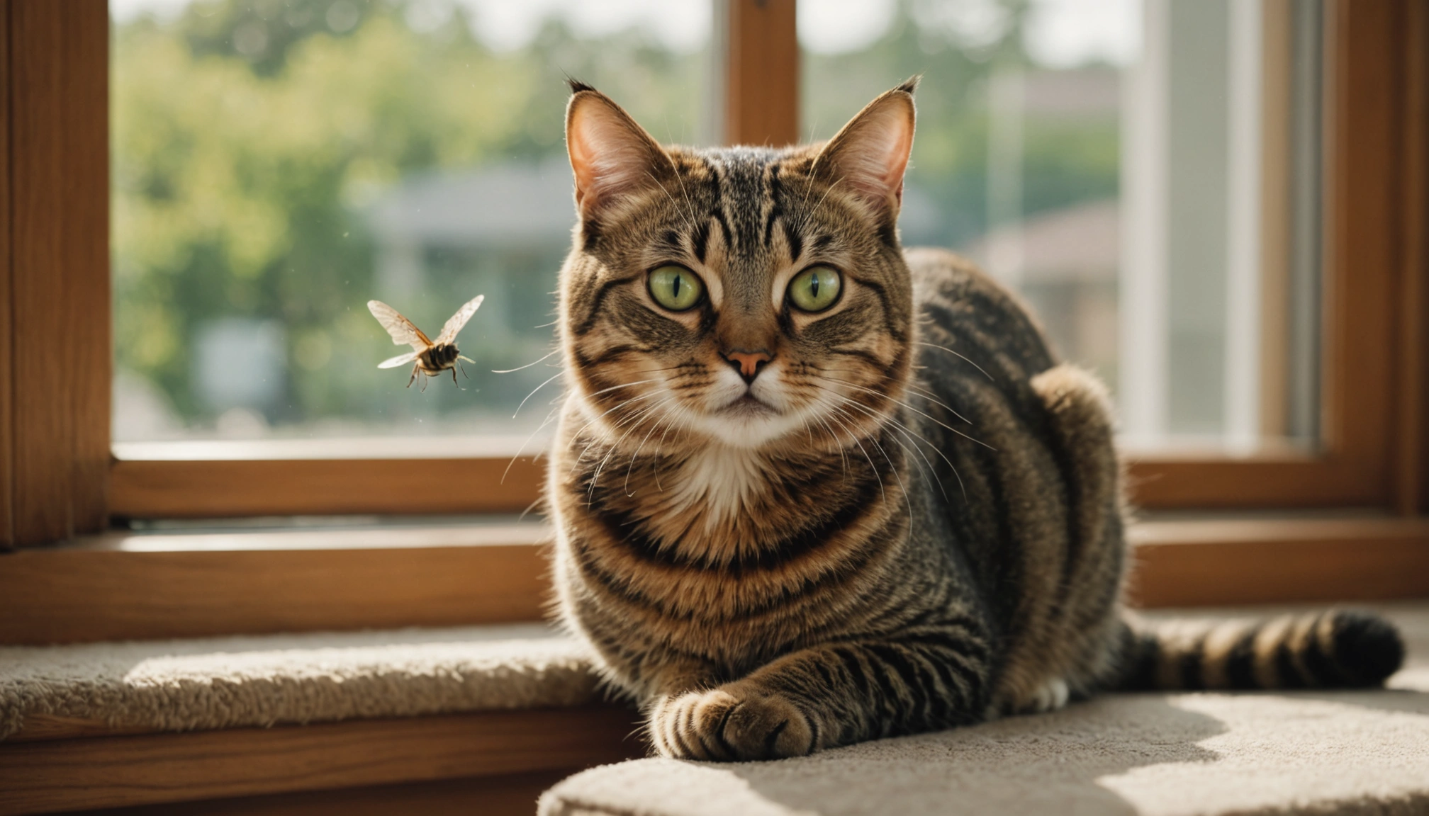 chat mange mouche