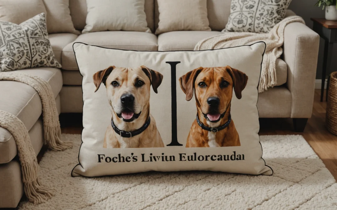 coussin pour chien personnalisé