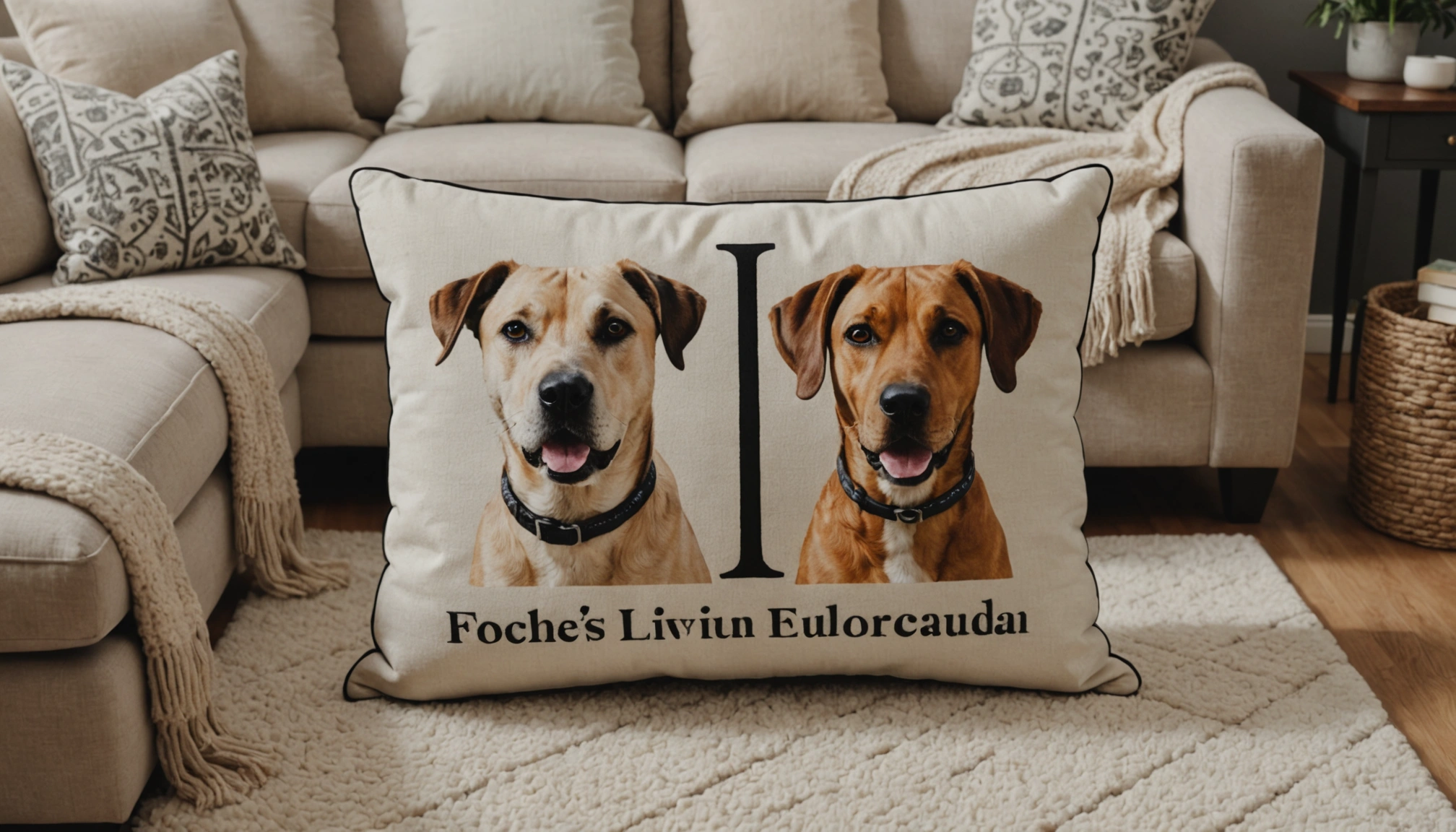 coussin pour chien personnalisé