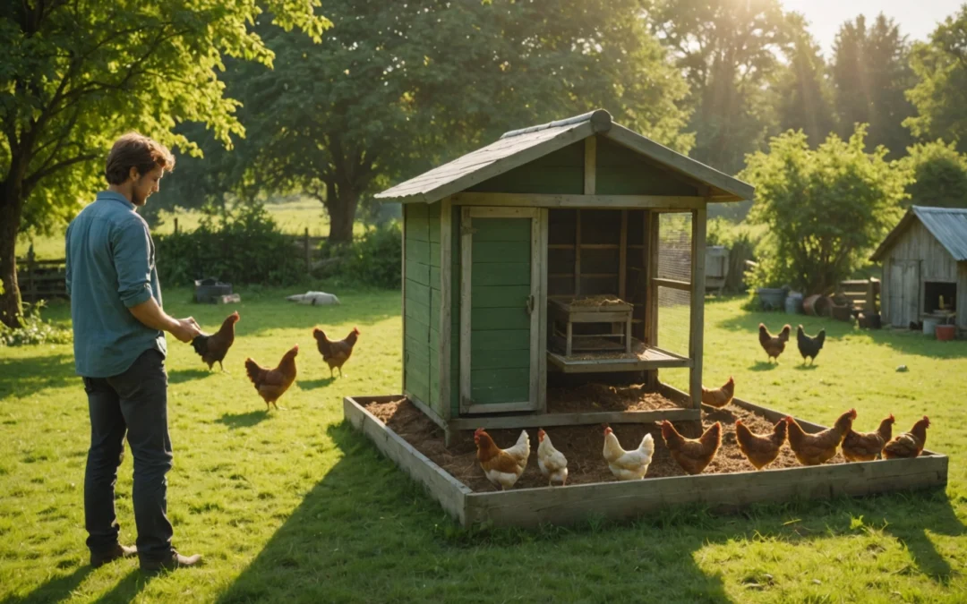 quand nourrir les poules matin ou soir