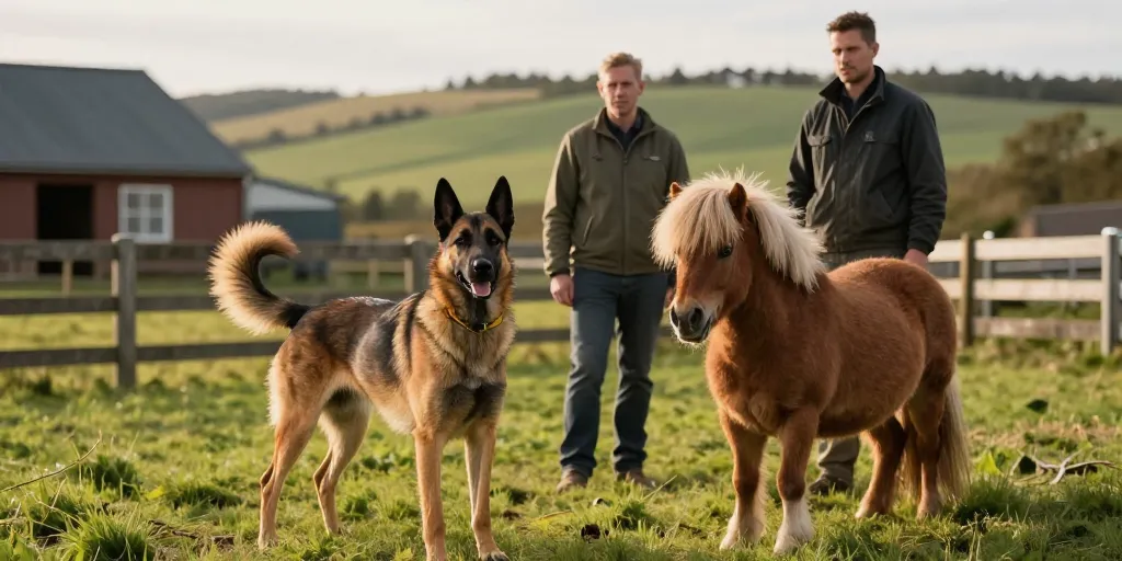 Beauceron et poney Shetland : cohabitation possible ou risquée ?
