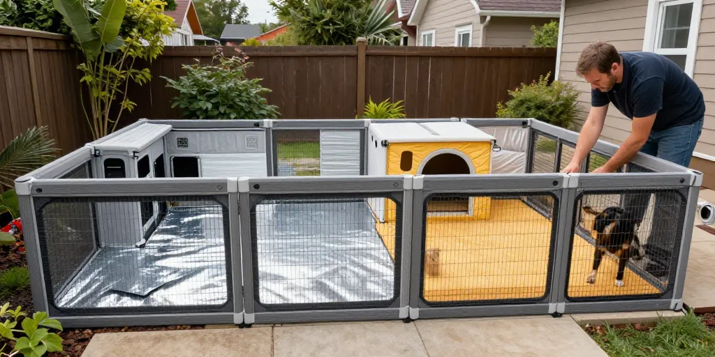Enclos_pour_chien_:_pourquoi_votre_DIY_doit_intégrer_une_zone_de_thermorégulation_progressive comment faire un enclos pour chien